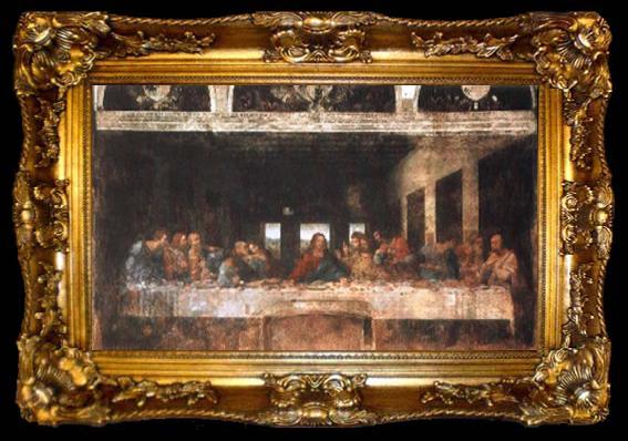 framed  LEONARDO da Vinci The Last Supper, ta009-2